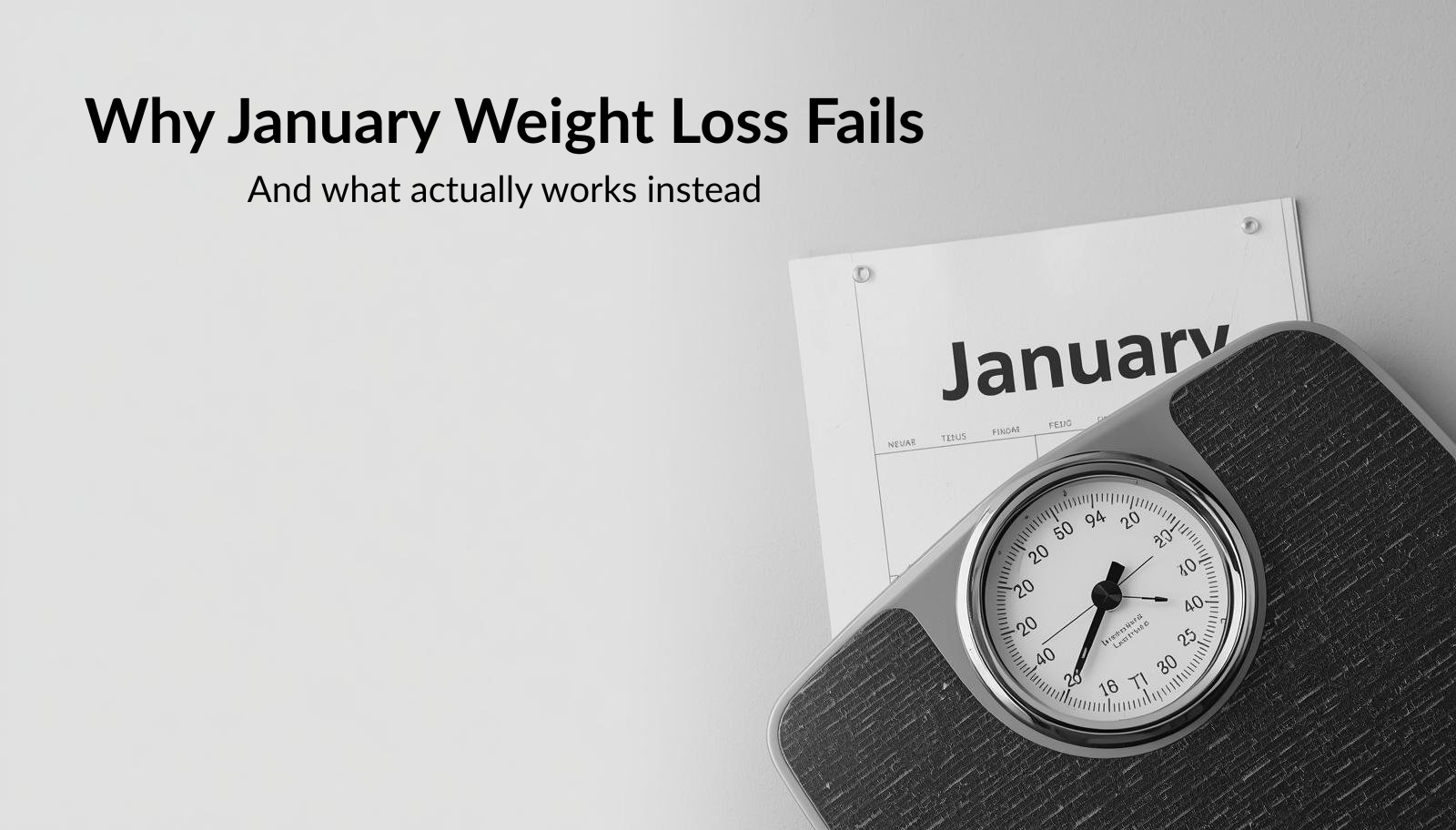 January weight loss mistakes and why most New Year diets fail